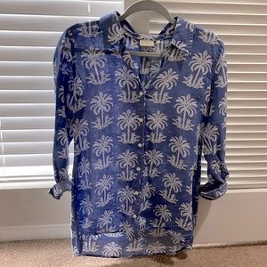 Spartina 449 Ada Linen Tunic Oyster Alley S/S 2021